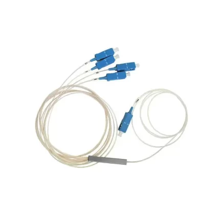 Repartiteur fibre optique tube acier 1x4 avec scupc connecteur 0.9mm lache tube 1 m repartiteur plc maroc rabat casablanca tanger fes